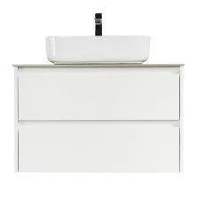 BelBagno Тумба со столешницей KRAFT 80 см, подвесная Bianco Opaco
