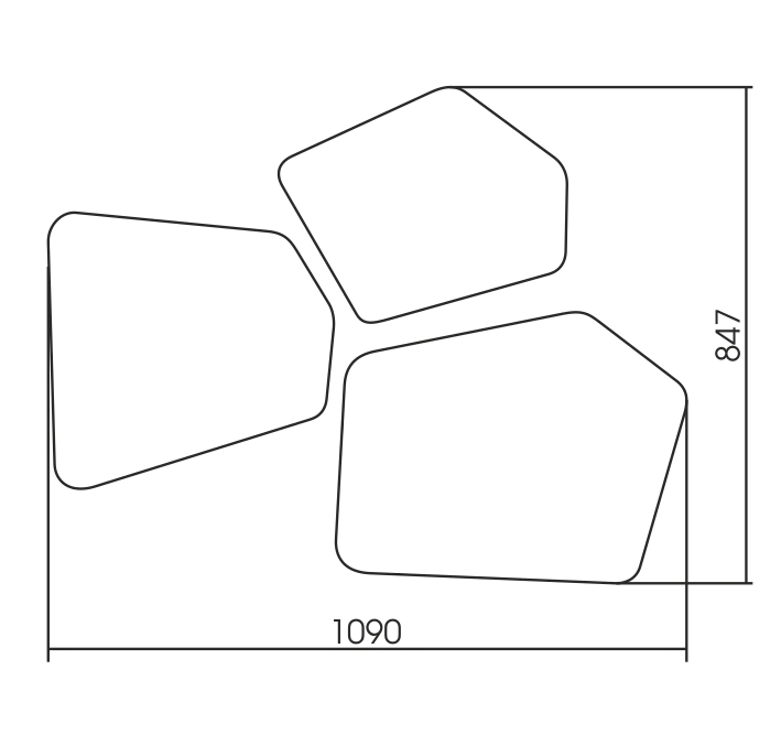 Приобрести azario зеркало bionic 190х84,7 см, три элемента, с подсветкой, сенсорный выключатель, led-00002547