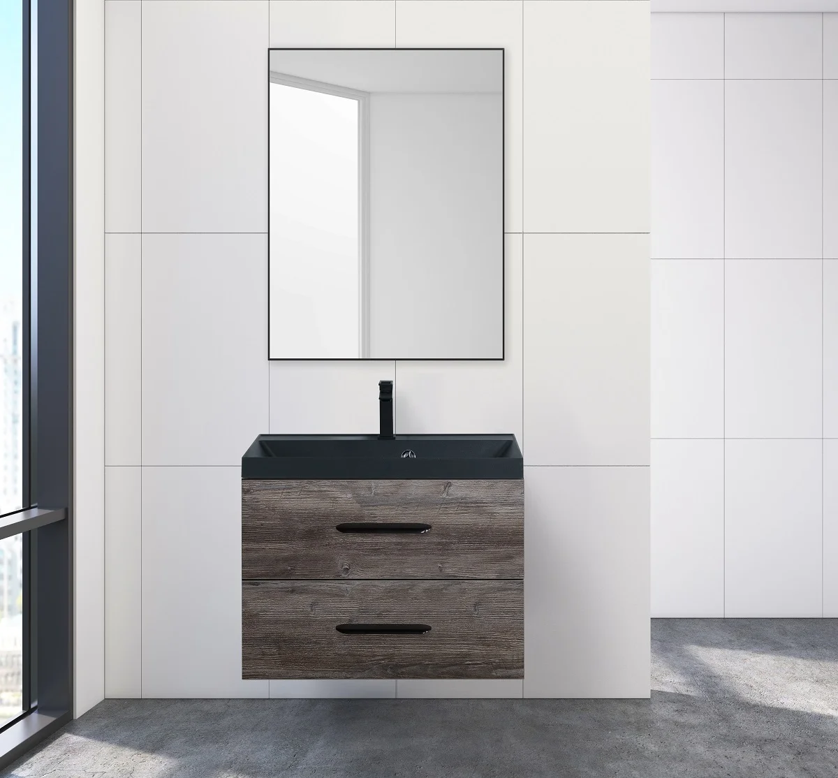 Приобрести belbagno зеркало 60х80 см spc-al-600-800 nero