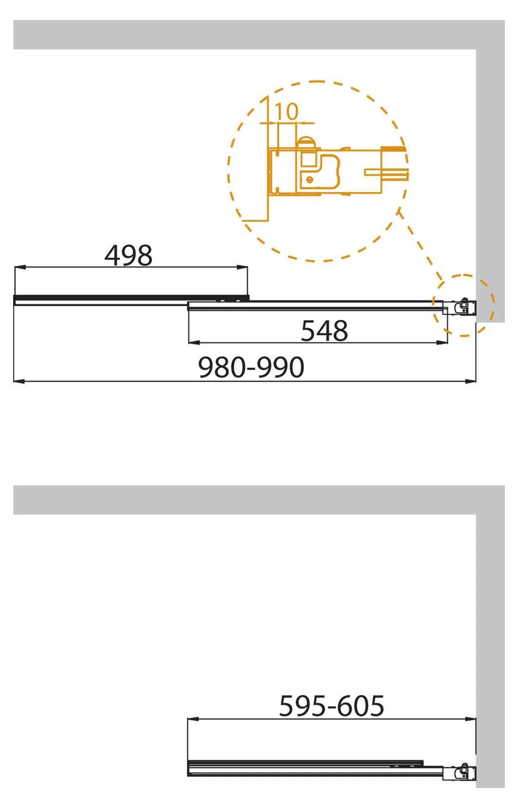 Приобрести cezares шторка для ванны slider 100 см, хром slider-vf-11-100/150-p-cr