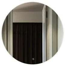 Azario Зеркало Alone Cerchio 80х80 см, белый, с подсветкой, сенсорный выключатель, диммер CS00079362