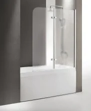 Cezares Шторка для ванной ECO 120 см, хром ECO-O-V-21-120/140-P-Cr-R