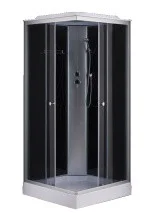 Loranto Душевая кабина 90х90х215, поддон 13 см, верхний душ (CS-6491G)