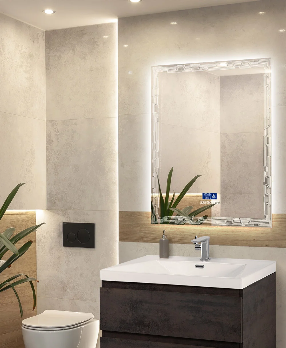 Приобрести cezares зеркало 75х90 см, сенсорное выключение touch system, антизапотевание, радио, датчик температуры 45062