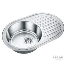 Emar Кухонная мойка 77х50 см, хром EMAR ЛАЙТ 7750