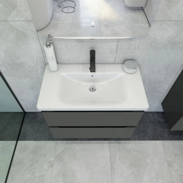 Приобрести caprigo тумба с раковиной forte 80 см, графит 36112 8