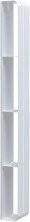 Aquanet Полка Магнум 15x130 см белая матовая, вертикальная 00302239