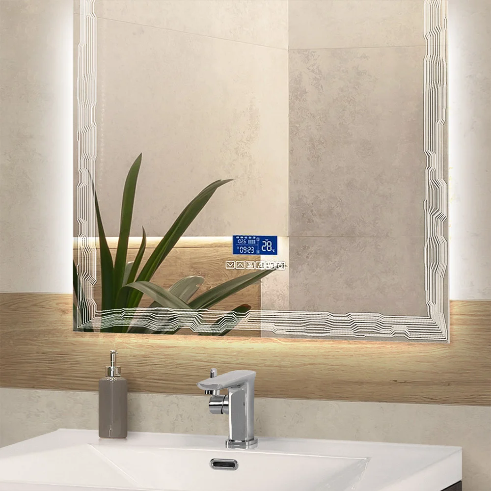 Приобрести cezares зеркало 75х90 см, сенсорное выключение touch system, антизапотевание, радио, датчик температуры 45062