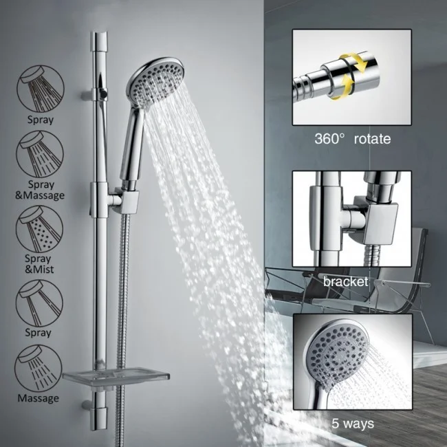 Приобрести gappo душевой гарнитур g8005 с полкой, хром 88613