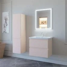 Caprigo Тумба с раковиной FORTE-Smalty 65 см, пудра, эмаль