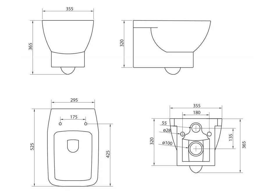 Приобрести унитаз подвесной belbagno lago bb128ch
