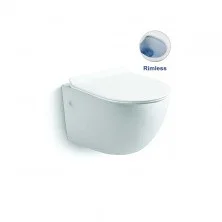 Vincea Подвесной унитаз безободковый Globo, 48,5см ультратонкое сиденье soft-close