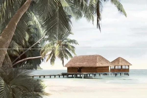 Приобрести панно настенное alma ceramica айленд пейзаж-4 из 2 плиток 40х60 pwu11ald4