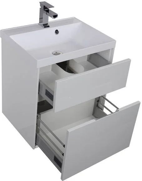 Приобрести aquanet тумба с раковиной латина 60 см, белая 00212833