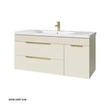 Caprigo Тумба с раковиной MONBAR 120 см, правая, кремовая