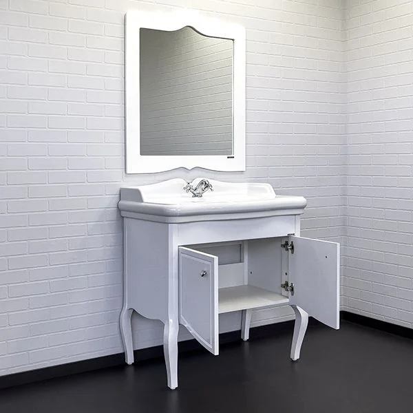 Приобрести сomforty тумба с раковиной "лувр-90" белый глянец