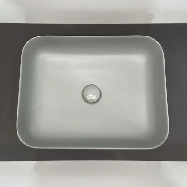 Приобрести comforty раковина накладная t-y9378mh 50х41 см, светло-серая матовая