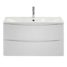 BelBagno Тумба с раковиной ACQUA 100 см, подвесная Bianco Lucido, белая раковина