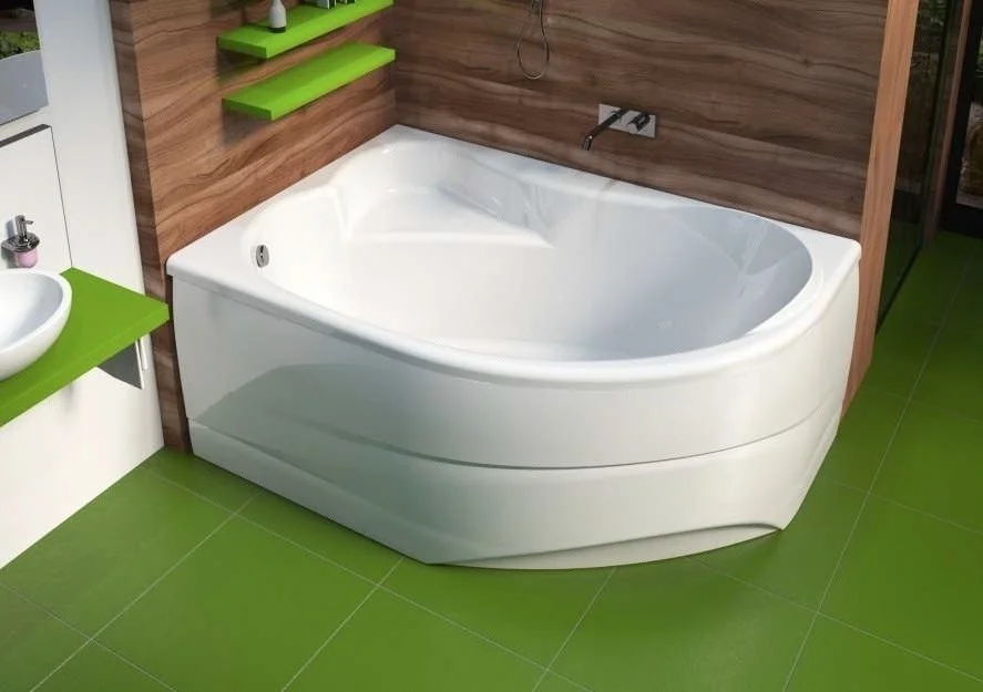 Приобрести акриловая ванна mirsant ялта premium 140x90 см l