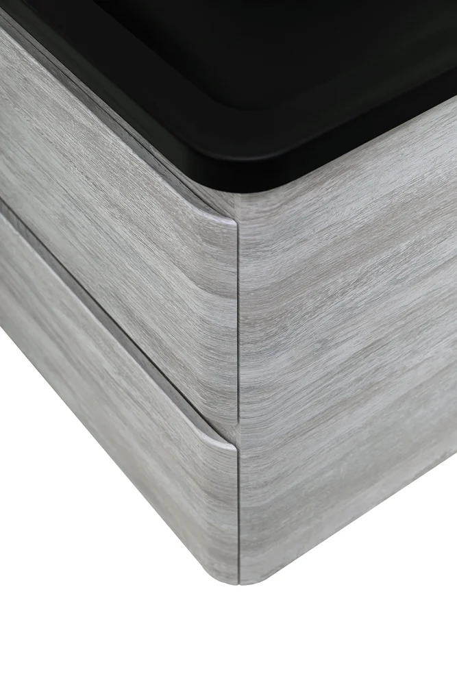 Приобрести belbagno тумба с раковиной albano 120 см, подвесная rovere vintage bianco, чёрная раковина