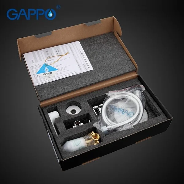 Приобрести gappo смеситель с гигиеническим душем g7248, белый/хром 88967