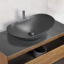 Vincea Раковина накладная 61х36 см, матовая антрацит VBS-508MA