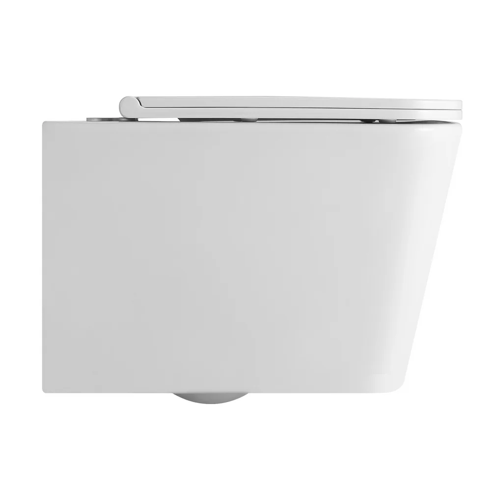 Приобрести triton подвесной унитаз verso 3032, безободковый с тонким сиденьем, микролифт