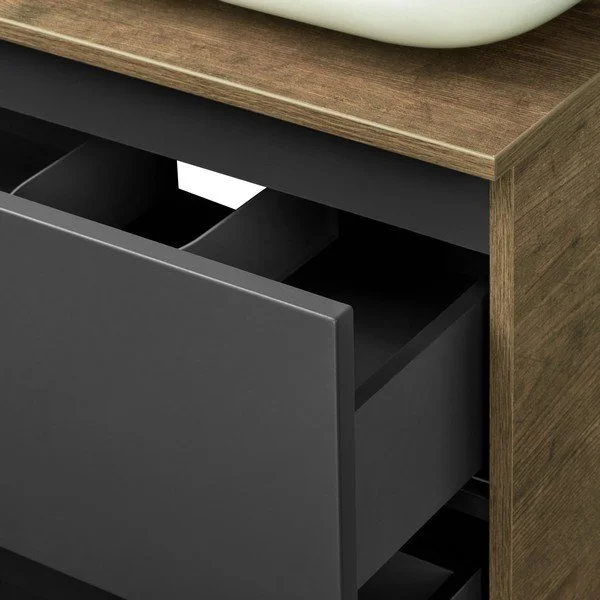 Приобрести тумба с раковиной акватон терра 105, дуб кантри/антрацит