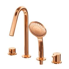 CEZARES Смеситель на борт ванны LEAF-BVDM4-SS