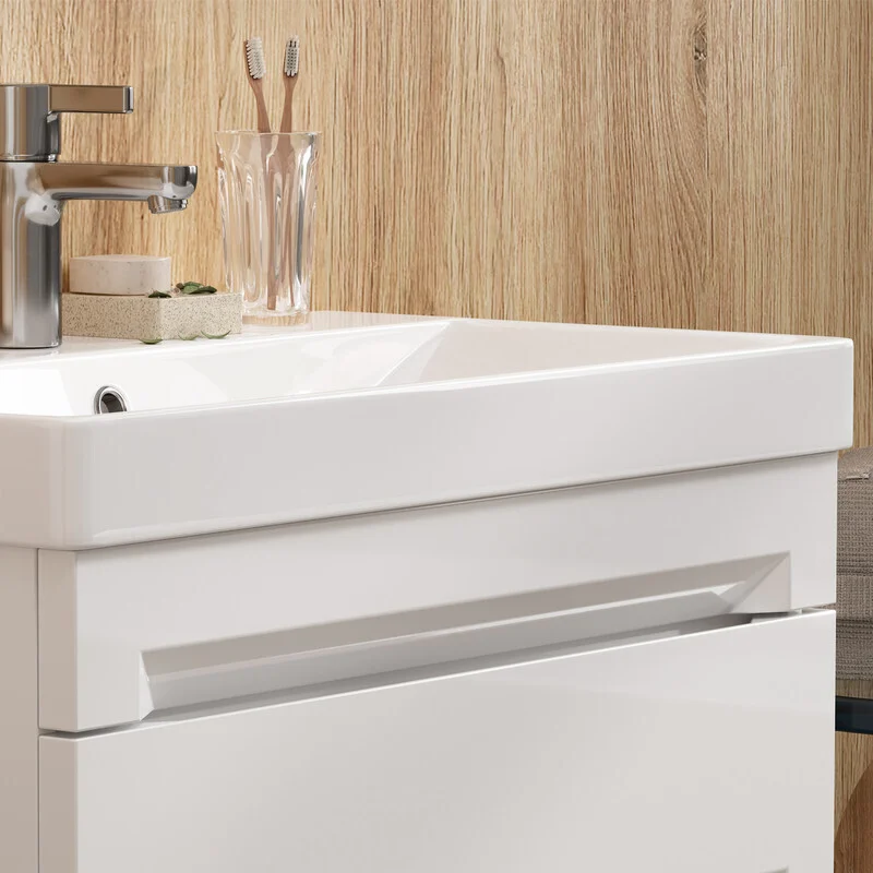 Приобрести equil тумба подвесная с раковиной corner 70 см, белая tpcrnr70.2y-06