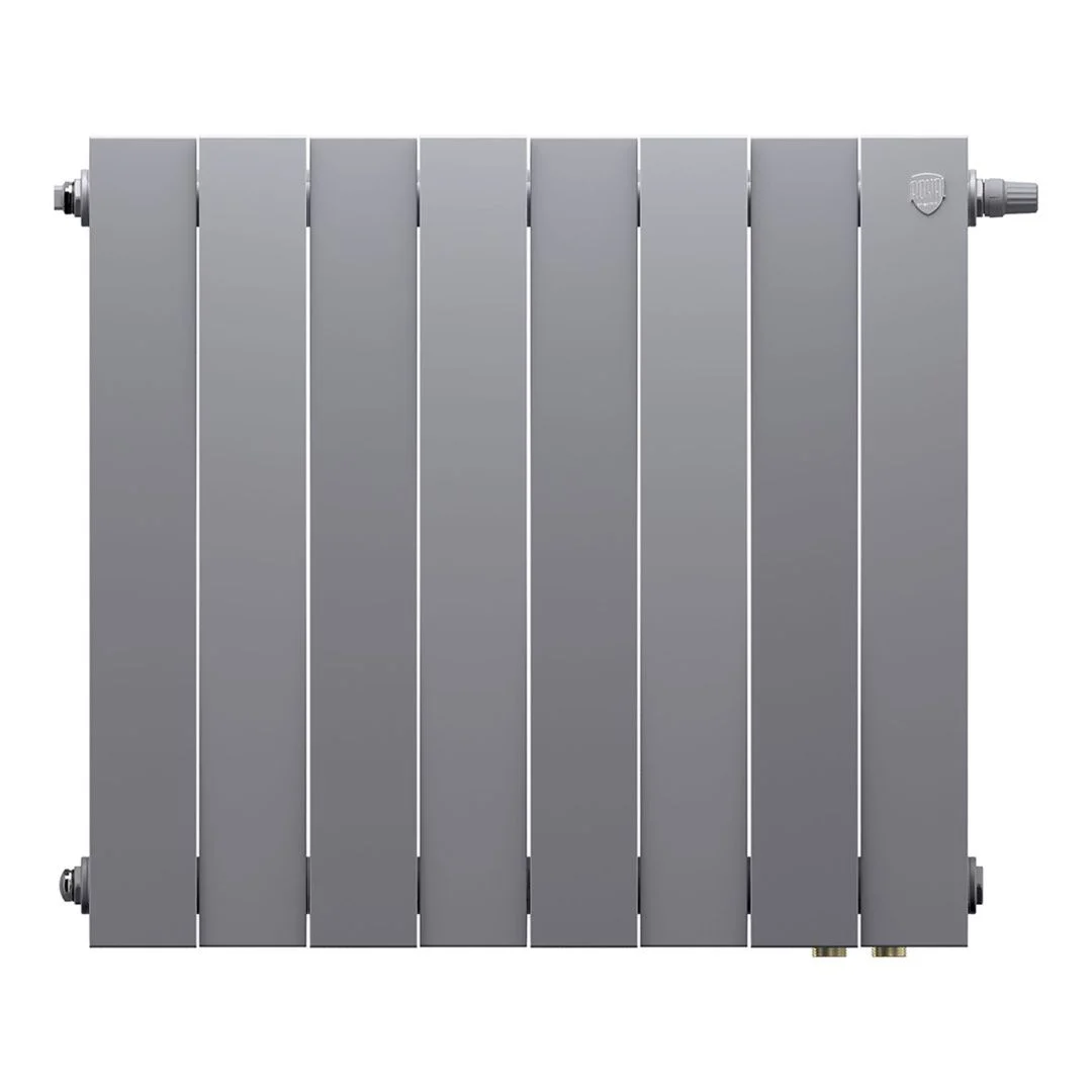 Приобрести royal thermo радиатор биметаллический pianoforte 500 /silver satin ( серебристый ) vdr80 - 8 секц.