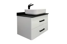 Сomforty Тумба со столешницей и раковиной Амстердам-75 белая