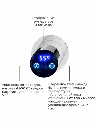 Приобрести terminus полотенцесушитель аккорд п5 50х80 см, электрический, хром