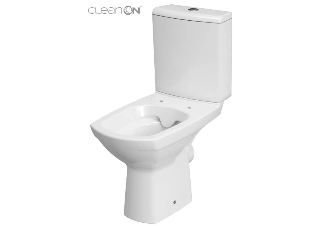 Приобрести напольный унитаз-компакт cersanit carina сlean on 011 3/5 + крышка с микролифтом