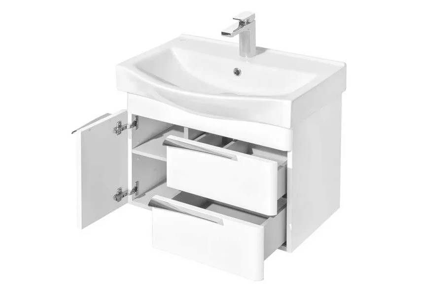 Приобрести тумба с раковиной акватон беверли 65 см 1a235301bv010;1wh302501, белый
