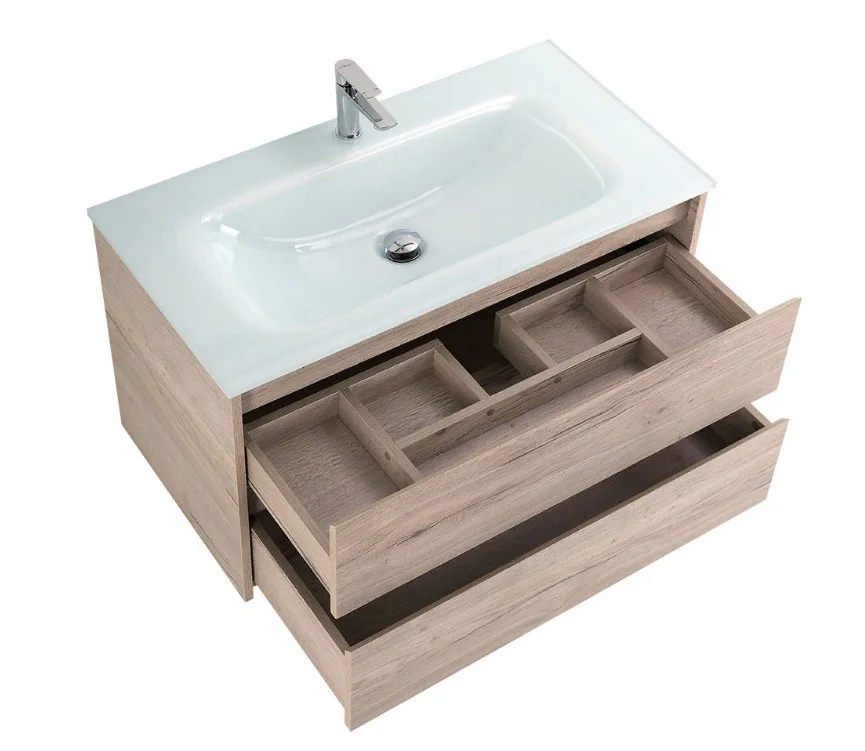 Приобрести тумба подвесная с раковиной belbagno kraft-1000-2c-so-rgb 100 см, rovere galifax bianco