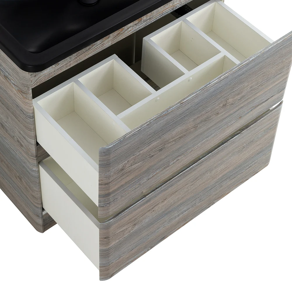 Приобрести belbagno тумба с раковиной albano 100 см, напольная pino scania, чёрная раковина