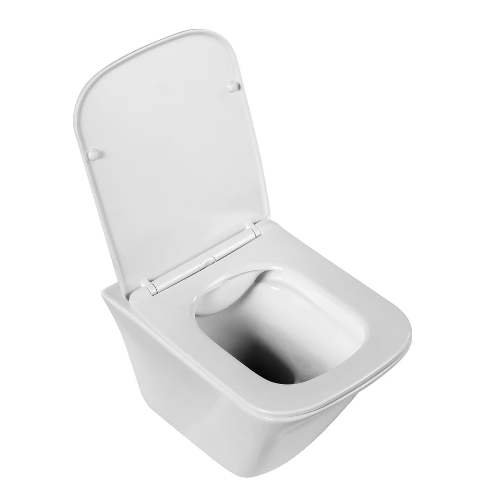 Приобрести belbagno унитаз безободковый подвесной marmi с сиденьем дюропласт, микролифт, белый bb052chr/bb052sc