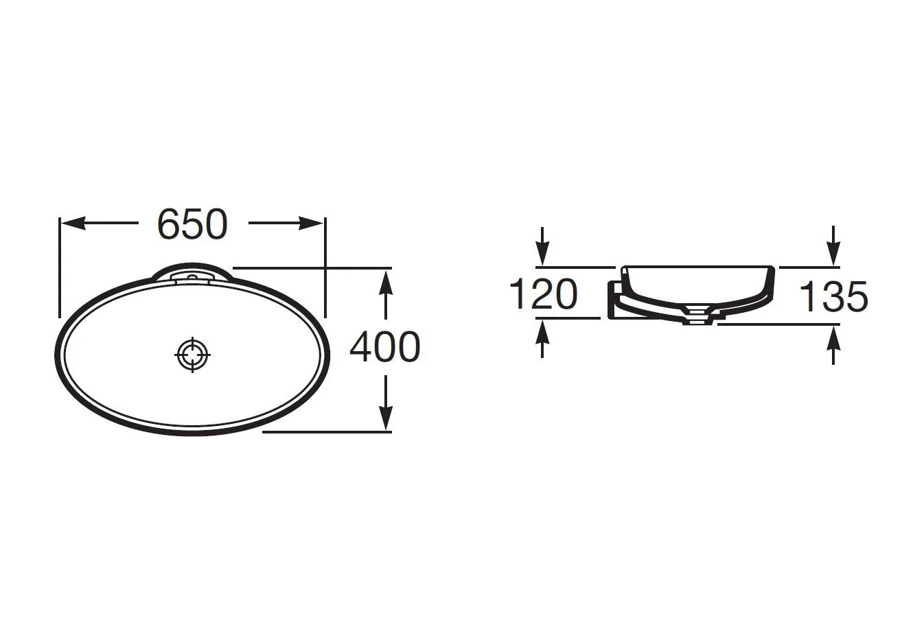 Приобрести раковина чаша roca urbi 5, 65 см 7.3272.2.900.0