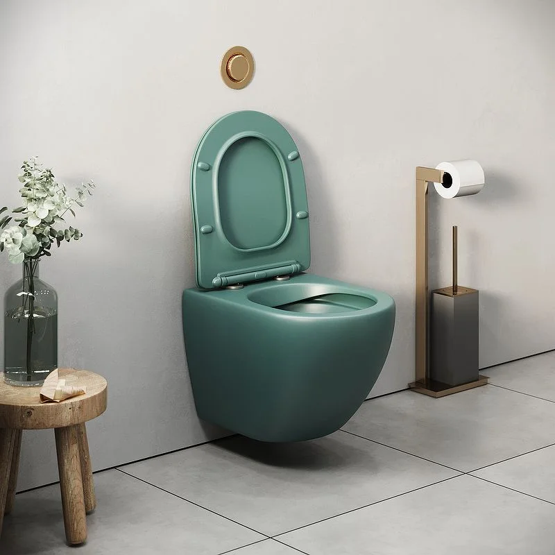 Приобрести grossman унитаз подвесной color с крышкой дюропласт, микролифт, зеленый gr-4455olms