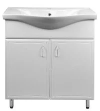 Loranto Тумба напольная с раковиной Коралл-60 60х85 см, белая (CS00070536)