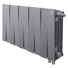 Royal Thermo Радиатор биметаллический Pianoforte 300 /Silver Satin ( серебристый ) VDR - 10 секц.
