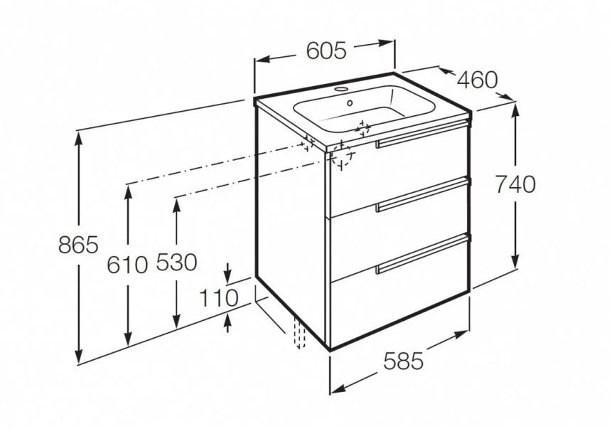 Приобрести тумба напольная roca victoria nord ice edition с раковиной 60 см, белый z.ru93.0.283.4; 7.3279.9.e00.0