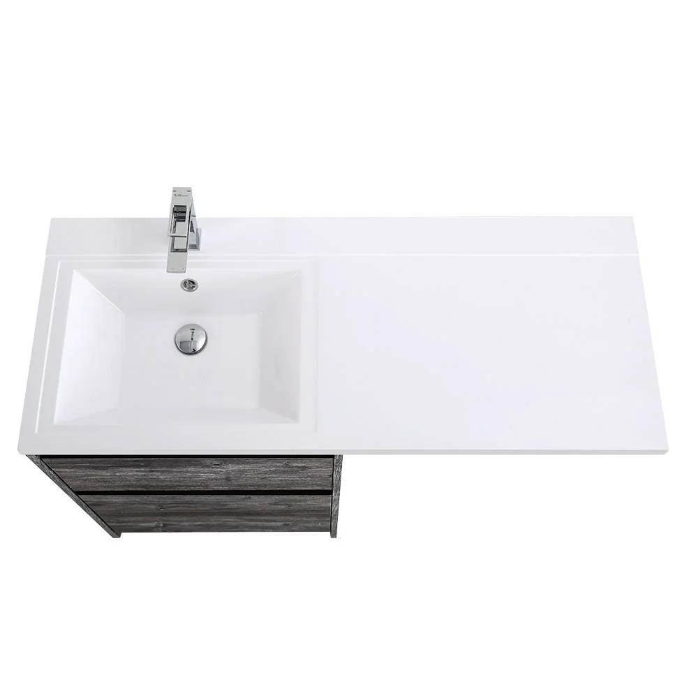 Приобрести belbagno тумба с раковиной kraft 120 см, напольная kraft-lvd-58/120-l pino pasadena, белая раковина