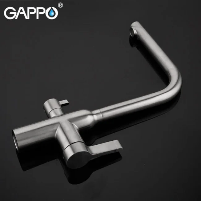 Приобрести gappo смеситель для кухни g4399-4 с фильтром и высоким изливом, сатин 35963