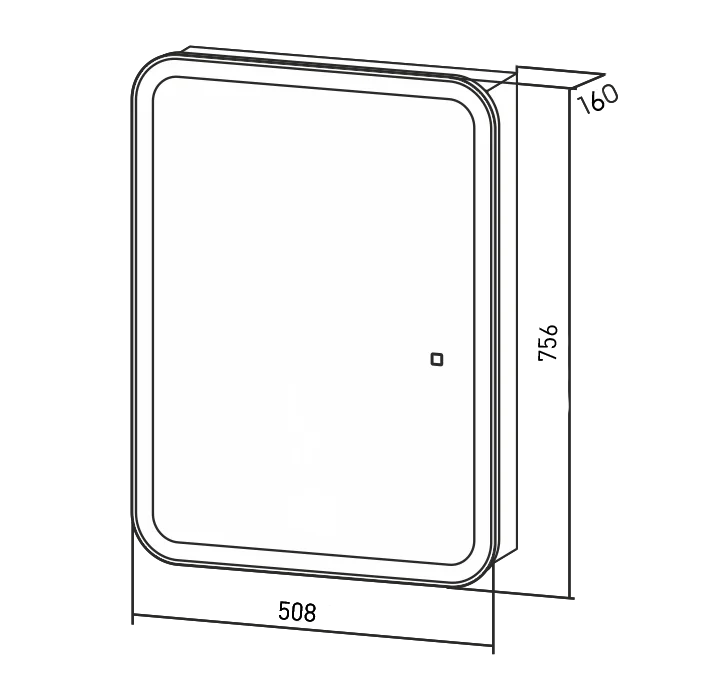 Приобрести зеркало-шкаф azario soho 50х100 см. с подсветкой, сенсорный вкл. диммер, белый led-00002515