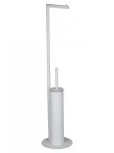 Туалетный ершик в комплекте с держателем туалетной бумаги WONZON & WOGHAND, Белый матовый (WW-V4602-MW)