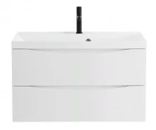 Тумба подвесная с раковиной BelBagno MARINO-800-2C-SO-BO-P 80 см, Bianco Opaco
