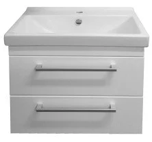 Loranto Тумба подвесная с раковиной Модерн 60/2 60х60 см, белая CS00039375