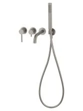 Смеситель для ванны встраиваемый WONZON & WOGHAND STICK, Брашированный никель (WW-889017-BN)